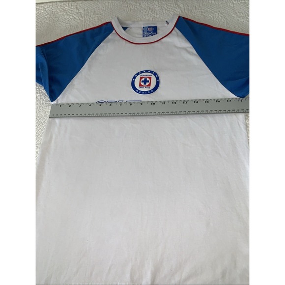 Vintage Deportivo Cruz Azul Mexico Futbol Soccer T-Shirt Medium Official Emblem - Picture 6 of 9